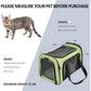 Large Cat Carriers Dog Carrier Pet Carrier For Large Cats Dogs Puppies Up To 25Lbs, Big Dog Carrier Soft Sided, Collapsible Travel Puppy Carrier - Large - Green,