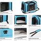 Large Cat Carriers Dog Carrier Pet Carrier For Large Cats Dogs Puppies Up To 25Lbs, Big Dog Carrier Soft Sided, Collapsible Travel Puppy Carrier - Large - Blue,