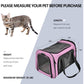 Large Cat Carriers Dog Carrier Pet Carrier For Large Cats Dogs Puppies Up To 25Lbs, Big Dog Carrier Soft Sided, Collapsible Travel Puppy Carrier - Large - Pink,