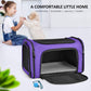Large Cat Carriers Dog Carrier Pet Carrier For Large Cats Dogs Puppies Up To 25Lbs, Big Dog Carrier Soft Sided, Collapsible Travel Puppy Carrier - Large - Purple,