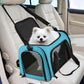Large Cat Carriers Dog Carrier Pet Carrier For Large Cats Dogs Puppies Up To 25Lbs, Big Dog Carrier Soft Sided, Collapsible Travel Puppy Carrier - Large - Blue,