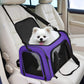 Large Cat Carriers Dog Carrier Pet Carrier For Large Cats Dogs Puppies Up To 25Lbs, Big Dog Carrier Soft Sided, Collapsible Travel Puppy Carrier - Large - Purple,