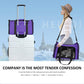 Large Cat Carriers Dog Carrier Pet Carrier For Large Cats Dogs Puppies Up To 25Lbs, Big Dog Carrier Soft Sided, Collapsible Travel Puppy Carrier - Large - Purple,