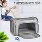 Large Dog Cat Carriers Puppies Up To 25Lbs, Big Dog Carrier Soft Sided, Collapsible Travel Puppy Carrier - Large - Grey,
