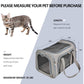 Large Dog Cat Carriers Puppies Up To 25Lbs, Big Dog Carrier Soft Sided, Collapsible Travel Puppy Carrier - Large - Grey,