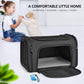 Large Soft Sided Cat And Pet Carrier For Cats And Puppies Up To 25Lbs - Collapsible, Waterproof Travel Carrier - Black,