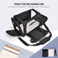Large Soft Sided Cat And Pet Carrier For Cats And Puppies Up To 25Lbs - Collapsible, Waterproof Travel Carrier - Black,