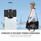 Large Soft Sided Cat And Pet Carrier For Cats And Puppies Up To 25Lbs - Collapsible, Waterproof Travel Carrier - Black,