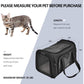 Large Soft Sided Cat And Pet Carrier For Cats And Puppies Up To 25Lbs - Collapsible, Waterproof Travel Carrier - Black,