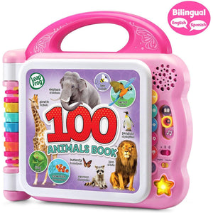 LeapFrog 100 Animals Book Educational Toddler Learning Toy Pink Frustration Free Packaging