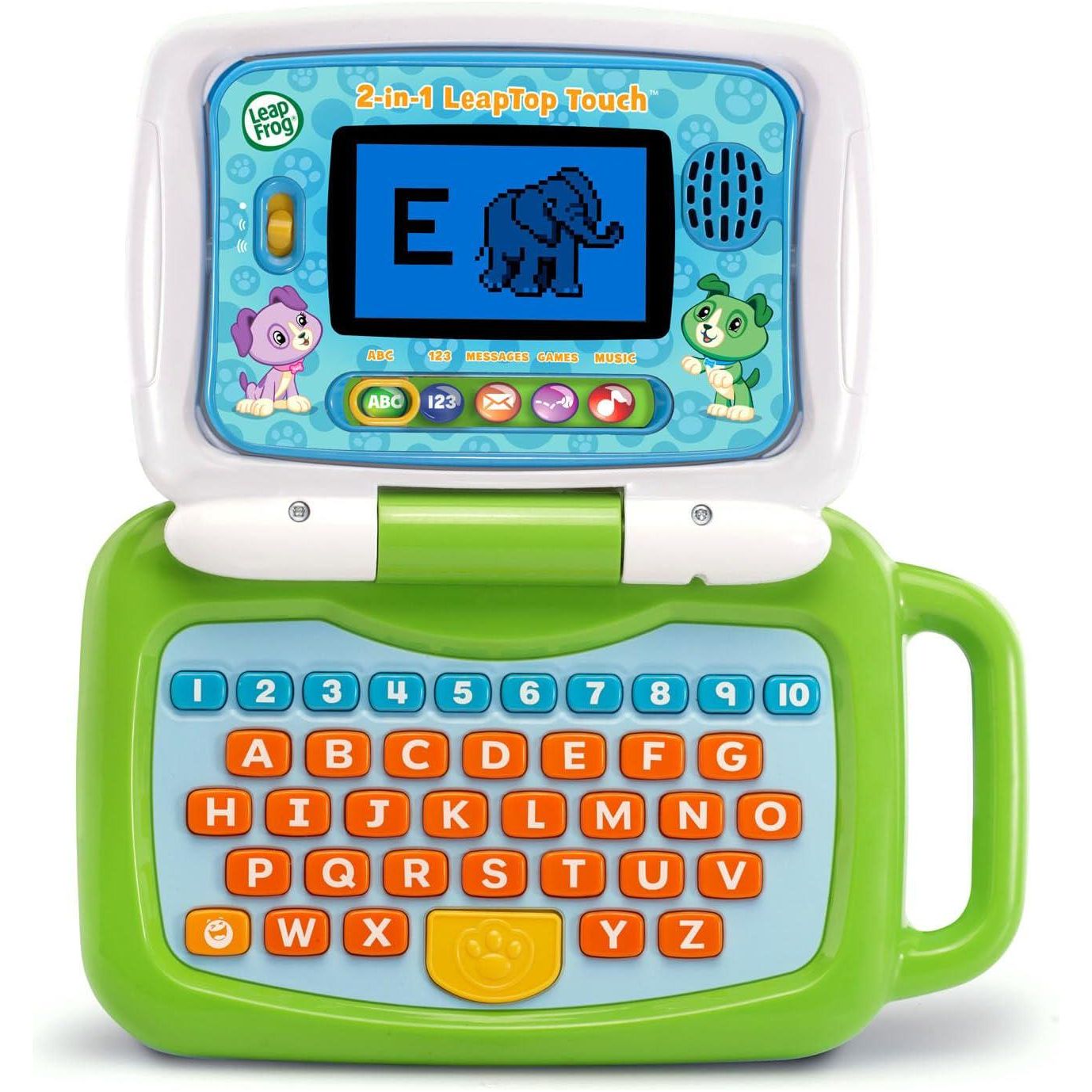 LeapFrog 2 in 1 Leaptop Touch Green Learning Toy for Kids Ages 2 and Up