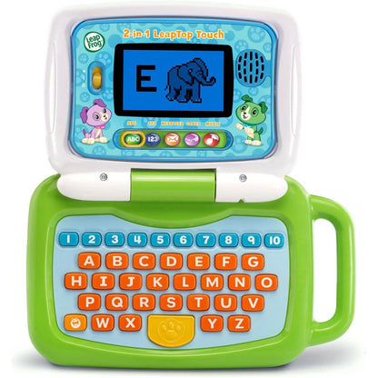 LeapFrog 2 in 1 Leaptop Touch Green Learning Toy for Kids Ages 2 and Up