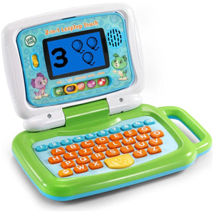 LeapFrog 2 in 1 Leaptop Touch Green Learning Toy for Kids Ages 2 and Up