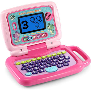 LeapFrog 2-in-1 Leaptop Touch, Educational Toy Laptop for Toddlers, Pink