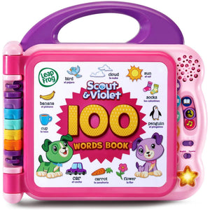 LeapFrog Scout and Violet 100 Words Book Purple Interactive Educational Toy for Toddlers Learning Words