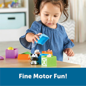 Learning Resources Peekaboo Learning Farm Toy Set 10 Pieces for Toddlers 18 Months+