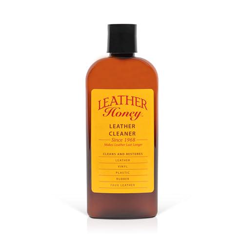 Leather Honey Leather Cleaner 8 oz Safe for All Leather Vinyl Faux Deep Clean Made in USA Since 1968