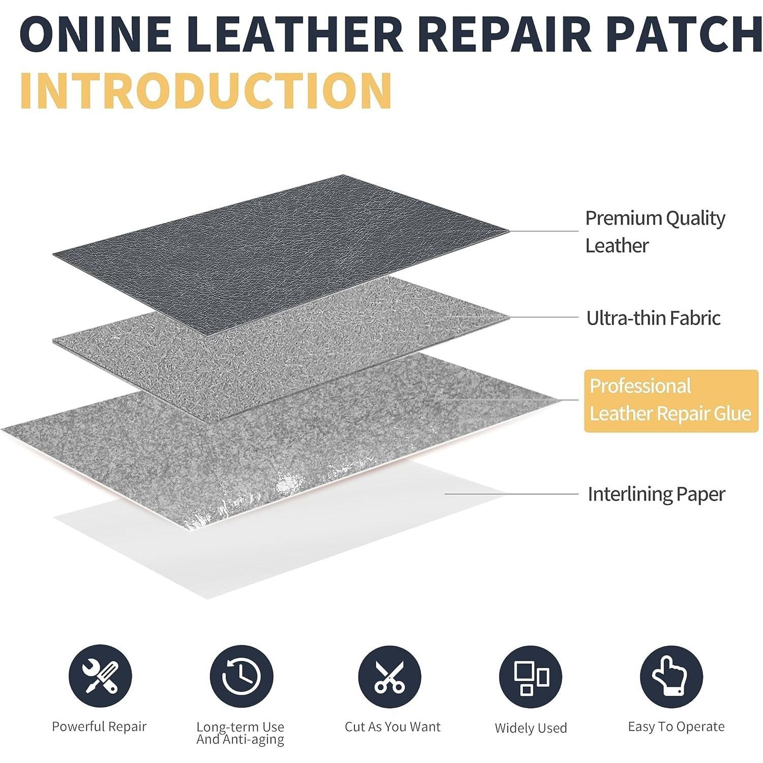 Leather Repair Patch Leather Repair Tape, 3 X 60 Inches Leather Repair Patch For Furniture,Vinyl Repair Kit Leather Couch Patch For Sofas, Furniture, Car Seats, Office Chairs(Gray),