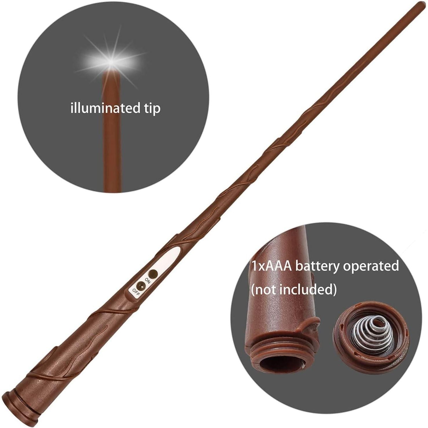 Leejec 10pcs Flameless Taper Floating Candles With Magic Wand Remote, Halloween Decorations, Indoor Christmas Home Decor, Flickering Warm Light, Battery Operated 10.8 LED Electric Window Candle,