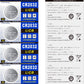 LICB CR2032 3V Lithium Battery, 10-Pack, Coin Cell Batteries for Watches & Small Electronics