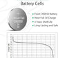 LICB CR2032 3V Lithium Battery, 10-Pack, Coin Cell Batteries for Watches & Small Electronics