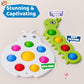 LIKEE Fidget Sensory Toys 2 Pieces for Ages 1 to 3 Montessori Pop Push Bubble Travel Stress Relief Toy