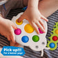 LIKEE Fidget Sensory Toys 2 Pieces for Ages 1 to 3 Montessori Pop Push Bubble Travel Stress Relief Toy
