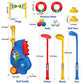 Liberry Kids Golf Set with Shoulder Strap Indoor Outdoor Toddler Golf Toys for Boys Girls Age 1 to 5