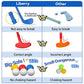 Liberry Kids Golf Set with Shoulder Strap Indoor Outdoor Toddler Golf Toys for Boys Girls Age 1 to 5