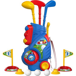 Liberry Kids Golf Set with Shoulder Strap Indoor Outdoor Toddler Golf Toys for Boys Girls Age 1 to 5
