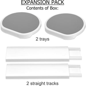 Light Gray - Expansion Pack - 2 Straight Tracks And 2 Trays. Does Not Work Without The Lazy Susan Revolution Full Set (Sold Separately).,860011982968