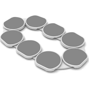 Light Gray- The Lazy Susan Revolution - The First Patented Lazy Susan Turntable Expandable For Rectangular And Oblong Tables - Kitchen And Dining Tables - Great Gift! Parties And Gatherings,860011982906