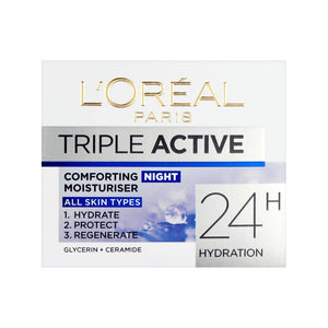 L'Oreal Paris Triple Active 24H Hydration Comforting Night Moisturizer 50ml