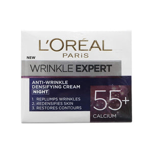 L'Oreal Paris Wrinkle Expert 55+ Calcium Anti-Wrinkle Densifying Night Cream 50ml