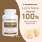 Real Mushrooms Lion's Mane Mushroom Cognition Capsules, 120 Capsules, Brain Supplement, Focus & Brain Vitamins