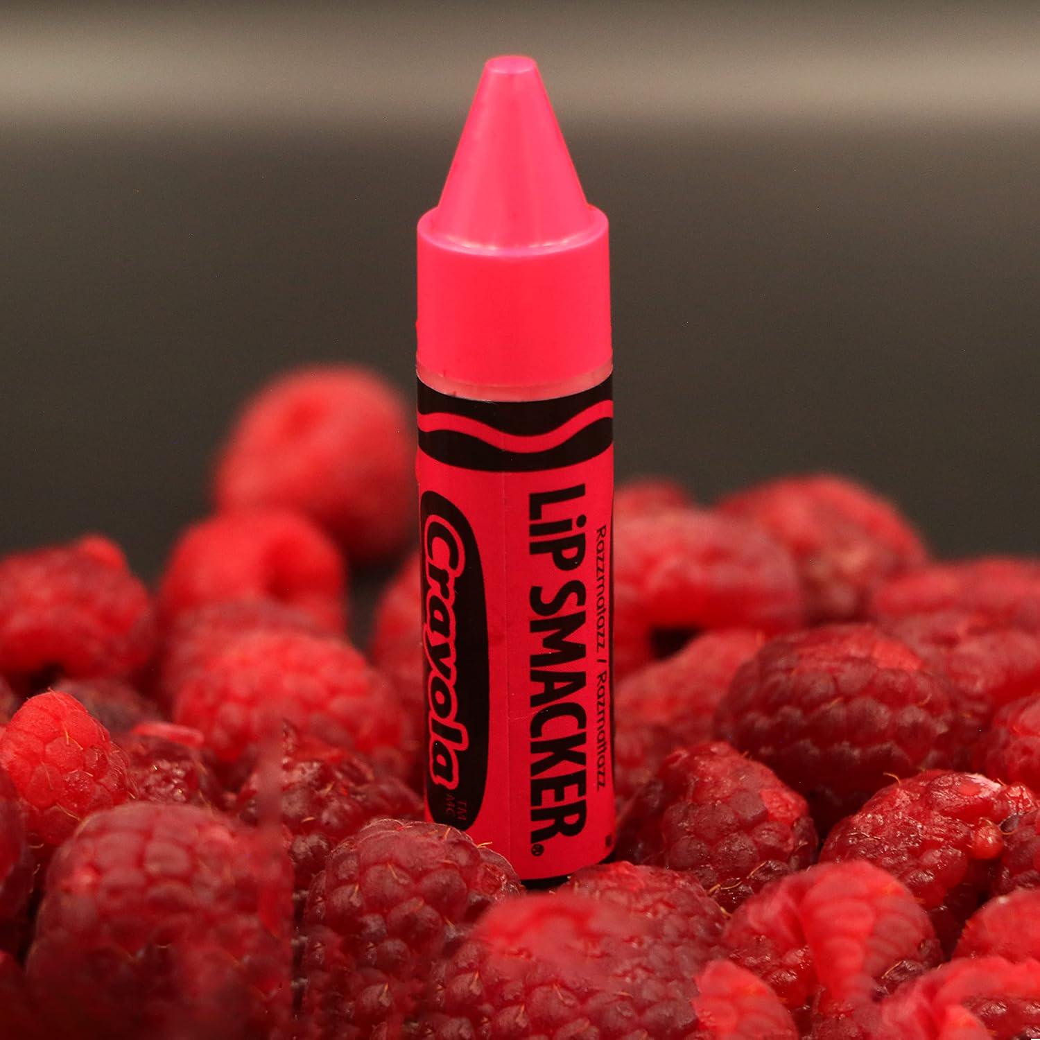 Lip Smacker Crayola Lip Balm Party Pack - 8 Moisturizing Lip Balms, Cotton Candy, Orange, Sherbert, Watermelon, Berry, Apple, Banana, Hydrating And Protecting - Cruelty-Free,
