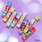 Lip Smacker Disney Princess Flavored Lip Balm Party Pack 8 Count, Clear, For Kids,