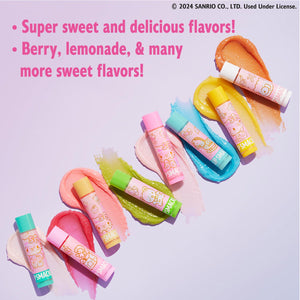 Lip Smacker Hello Kitty 50th Anniversary 8-Piece Lip Balm Party Pack - Super Sweet Flavors, Moisturizing, Sweet Silky Smooth Gliding Application, Perfect For Gifting,