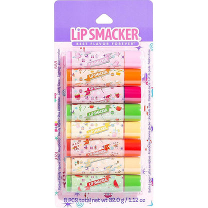 Lip Smacker Holiday Original And Best - 8 Moisturizing Lip Balms, Fun Assortment, Hydrating And Protecting - Vegan,