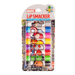 Lip Smacker Marvel Avenger Flavored Lip Balm Party Pack 8 Count, Super Hero, Spirderman, Iron Man, Captain America, Clear, For Kids,