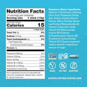 Liquid I.V. Liquid I.V. Hydration Multiplier Sugar-Free - Raspberry Melon | Electrolyte Powder Drink Mix | 1 Pack (14 Servings)