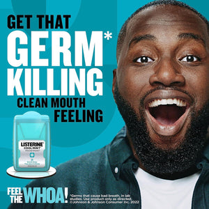 Listerine Cool Mint PocketPaks Breath Strips, Kills Bad Breath Germs, 24 Strips per Pack, 3 Pack