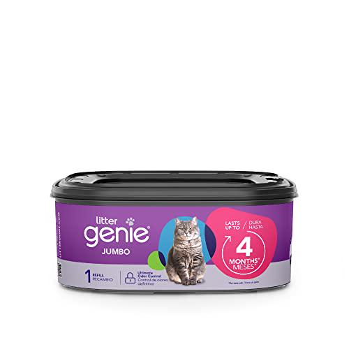 Litter Genie Jumbo Cat Litter Refill Bag, 1 Pack, Up to 4 Months of Odor Control, Easy Disposal System