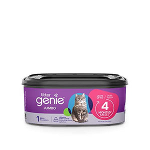 Litter Genie Jumbo Cat Litter Refill Bag, 1 Pack, Up to 4 Months of Odor Control, Easy Disposal System