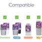 Litter Genie Jumbo Refill Bags, 2 Ct, Up to 8 Months Supply, Odor Control Liners for Cat Waste