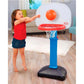 Little Tikes Easy Score Basketball Set, Blue, 3 Balls Included, 23.75" Hoop x 22" Backboard, Amazon Exclusive