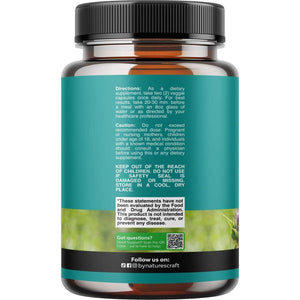 Nature’s Craft Liver Cleanse & Detox Supplement, 70 Capsules, Milk Thistle, Dandelion Root & Beetroot for Liver Support