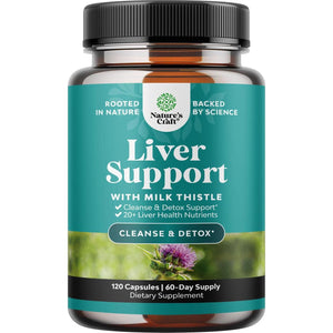 Natures Craft Liver Cleanse Detox And Repair 120 Capsules - Herbal Liver Support Milk Thistle Supplement - Silymarin Milk Thistle Supplements With Dandelion Root, Choline, Beetroot And Artichoke Extract