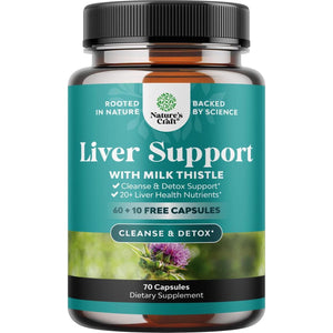 Nature’s Craft Liver Cleanse & Detox Supplement, 70 Capsules, Milk Thistle, Dandelion Root & Beetroot for Liver Support