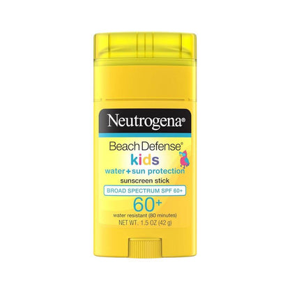 Neutrogena Kids Beach Defense SPF 60+ Water + Sun Protection Sunscreen Stick 42g,086800066460
